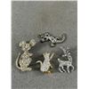 Image 2 : Vintage Rhinestone Brooches