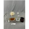 Image 1 : Lot of 4 Vintage Perfume Bottles. Versace Crystal, Noir Etc