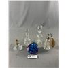Image 1 : Lot of 5 Vintage Perfume Bottles 1 Missing It's Topper