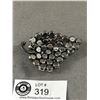 Image 2 : Hard to Find Vintage Large Rhinestone Grape Cluster Brooch
