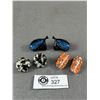 Image 1 : Lot of 3 1950's & 60's Lucite Earrings