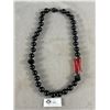 Image 2 : Large Bead 1960's Designer Lucite Asymetrical Necklace