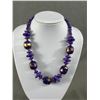 Image 2 : Lot of 1980's Necklaces and Earring Shell, Beads, Leather Etc