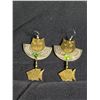 Image 2 : Lot of 3 Decorative 1980's Earrings