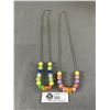 Image 1 : Very Colourful 1980's Lucite Beaded Necklace