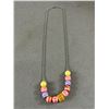 Image 2 : Very Colourful 1980's Lucite Beaded Necklace