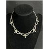 Image 2 : Pretty Rhinestone Necklace Choker Plus Rhinestone Earrings
