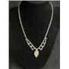 Image 2 : Pair of Cluster Rhinestone Earrings and A Rhinestone Necklace