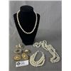 Image 1 : Excellent Vintage Pearl Jewelry Hand Knotted Etc