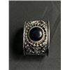 Image 2 : Ornate Vintage Silver Cuff Bangle with Stone