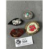 Image 1 : Quality Assorted Vintage Brooches Turquoise, Genuine Jasper etc