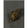 Image 2 : Antique Gold Plated Pearl & Stone Brooch Nice