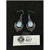 Image 1 : Very Chic! Silver Rhinestone Dangle Earrings