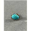 Image 2 : Beautiful Vintage Silver Turquoise Stone Cufflinks