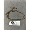 Image 1 : Antique Gold Plated Watch Chain- Heavy Circa 1903