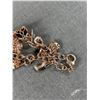 Image 2 : Gorgeous Gold Oer Sterling Silver Charm Bracelet with Charms. Marked 925 & Designer Logo 30gr