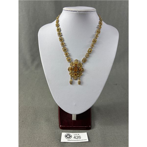 Beautiful Vintage Rhinestones Necklace