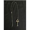 Image 2 : 2 Vintage Rhinestone Brooches, Key Design Pendant &Seed Pearl Pendant with Chain Necklace