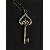 Image 3 : 2 Vintage Rhinestone Brooches, Key Design Pendant &Seed Pearl Pendant with Chain Necklace