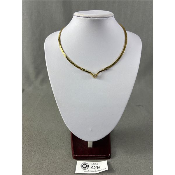 Beautiful Gold Plated Choker Necklace