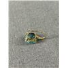Image 3 : Gold Vermeil 925 Sterling Silver with Faceted Blue Stone Pair of Earrings