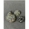 Image 4 : 5 Vintage Rhinestone Brooches