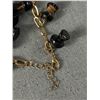 Image 3 : Vintage Hand Carved Black Coral Mushroom Charms Bracelet