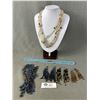 Image 1 : 3 Vintge Bead Necklaces & 3 Pairs of Bead Dangle Earrings