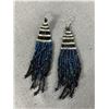 Image 4 : 3 Vintge Bead Necklaces & 3 Pairs of Bead Dangle Earrings