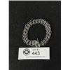 Image 1 : Vintage Double Links Sterling Silver Bracelet. Designer Mark Ster. In Good Condition