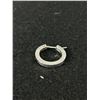 Image 2 : Solid Sterling Silver Pair of Hoop Earrings Marked 925.Designer Mark