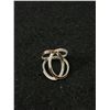 Image 2 : Gorgeous Sterling Silver 9kt Gold with Tiny Stones Ring Marked 925 ,Hallmarked+ 375