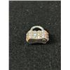 Image 3 : Lovely 925 Sterling Silver with Aurora Borealis Rhinestone Locket Pendant. Hinged