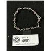 Image 1 : 925 Sterling Silver with Tiger Eye Stone Beads. Linked Bracelet Original Clasp