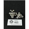 Image 1 : Vintage Pair of Sterling Silver Clip on Earrings Marked Mexico 925 28gr