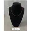 Image 1 : Vintage Dainty Genuine Garnet Beads Necklace Original Clasp