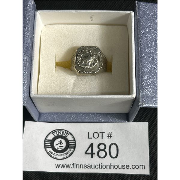 Antique Silver Yellowstone Park Ring Circa 1920's