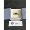 Image 1 : Beautiful Antique Art Deco Faux Sapphire & Diamond Ring