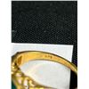 Image 3 : Beautiful Vintage Gold Plated Jade Gemstone Ring. Gorgeous Setting