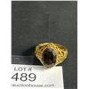 Image 2 : Stunning Vintage Gold Plated Topaz Gemstone Ring.