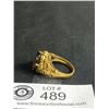 Image 3 : Stunning Vintage Gold Plated Topaz Gemstone Ring.