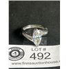 Image 2 : Chic! Vintage White Gold Plated Faux Diamond Ring