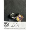 Image 2 : Vintage Rhodium Plated Mystic Topaz Ring. Nice Quality