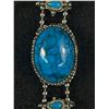 Image 2 : 1970's Silver Turquoise South Western Bracelet