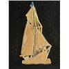 Image 1 : Antique 1920 Cellulid Sail Boat Brooch