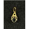 Image 3 : Beautiful Antique Gold Plated with Sapphire Earring and Pendant Set
