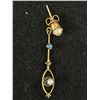 Image 2 : Beautiful Antique Gold Plated &, Pearl Drop Earrings
