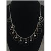 Image 1 : Beauriful Genuine Black Pearl Silver Dangling Necklace