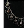 Image 2 : Beauriful Genuine Black Pearl Silver Dangling Necklace