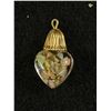 Image 1 : Vintage Gold and Genuine Floating Opal Pendant